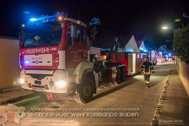 20170915 Wohnhausbrand in Gainfarn Foto: © Daniel Wirth FF Stadt Bad Vöslau