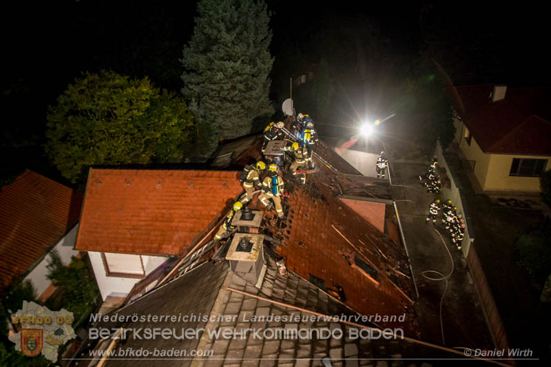 20170915 Wohnhausbrand in Gainfarn Foto: © Daniel Wirth FF Stadt Bad Vöslau