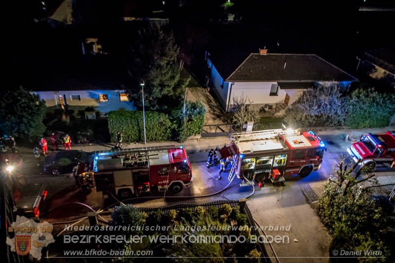20170915 Wohnhausbrand in Gainfarn Foto: © Daniel Wirth FF Stadt Bad Vöslau