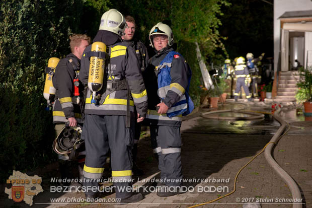 20170915 Wohnhausbrand in Gainfarn  Foto: © Stefan Schneider BFK BADEN