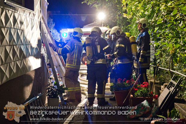20170915 Wohnhausbrand in Gainfarn  Foto: © Stefan Schneider BFK BADEN