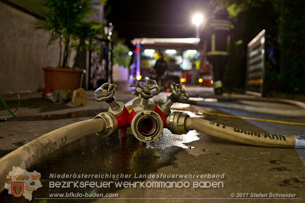 20170915 Wohnhausbrand in Gainfarn  Foto: © Stefan Schneider BFK BADEN