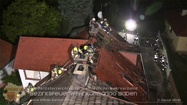20170915 Wohnhausbrand in Gainfarn Foto: © Daniel Wirth FF Stadt Bad Vöslau