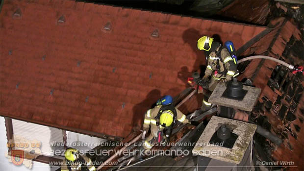 20170915 Wohnhausbrand in Gainfarn Foto: © Daniel Wirth FF Stadt Bad Vöslau