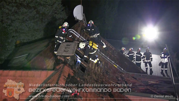 20170915 Wohnhausbrand in Gainfarn Foto: © Daniel Wirth FF Stadt Bad Vöslau