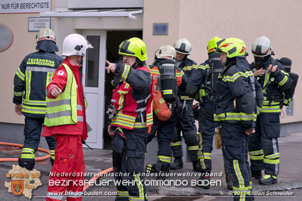 20170917 Wohnungsbrand im Ortsteil Baden Weikersdorf  Foto: © Stefan Schneider BFK BADEN
