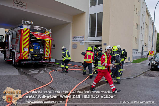 20170917 Wohnungsbrand im Ortsteil Baden Weikersdorf  Foto: © Stefan Schneider BFK BADEN
