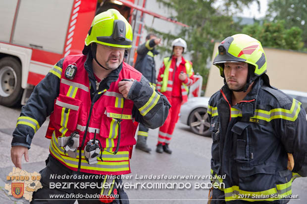 20170917 Wohnungsbrand im Ortsteil Baden Weikersdorf  Foto: © Stefan Schneider BFK BADEN