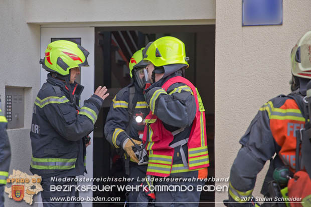 20170917 Wohnungsbrand im Ortsteil Baden Weikersdorf  Foto: © Stefan Schneider BFK BADEN