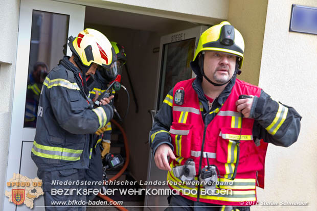 20170917 Wohnungsbrand im Ortsteil Baden Weikersdorf  Foto: © Stefan Schneider BFK BADEN