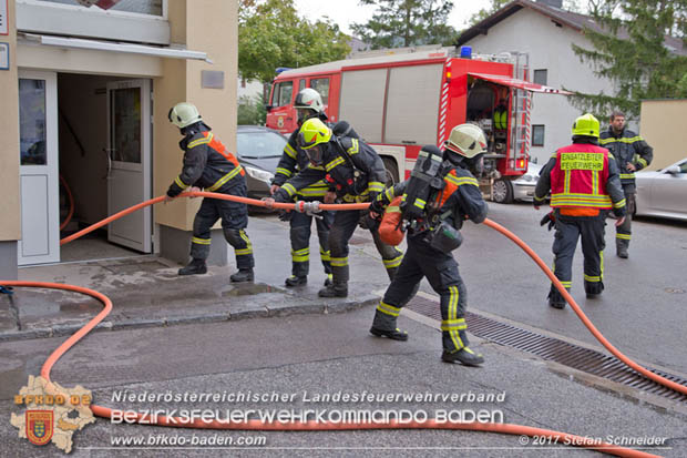 20170917 Wohnungsbrand im Ortsteil Baden Weikersdorf  Foto: © Stefan Schneider BFK BADEN