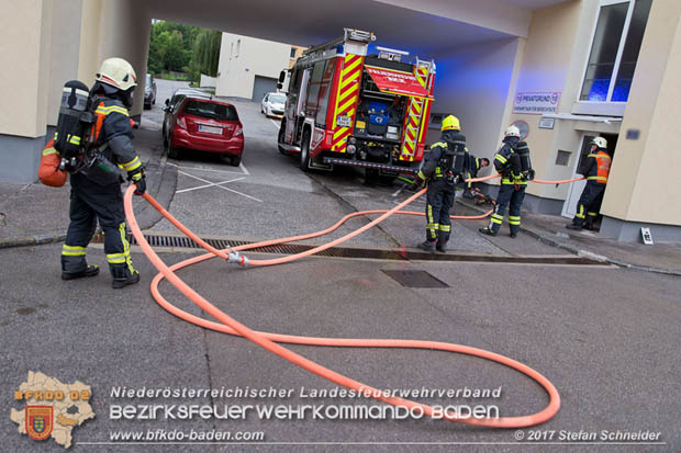 20170917 Wohnungsbrand im Ortsteil Baden Weikersdorf  Foto: © Stefan Schneider BFK BADEN