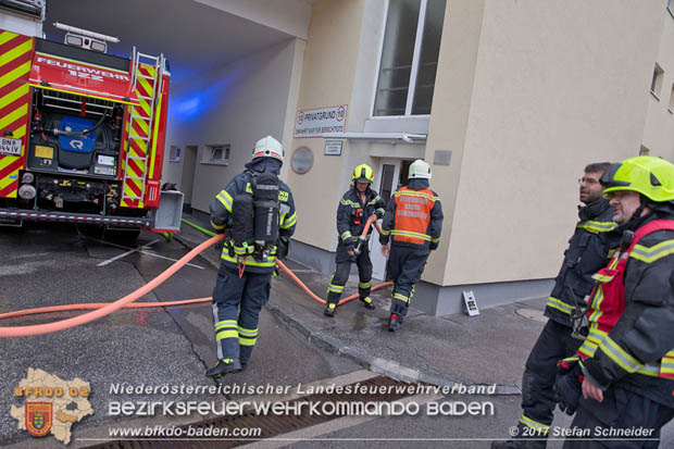 20170917 Wohnungsbrand im Ortsteil Baden Weikersdorf  Foto: © Stefan Schneider BFK BADEN