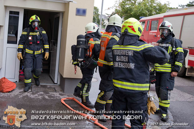 20170917 Wohnungsbrand im Ortsteil Baden Weikersdorf  Foto: © Stefan Schneider BFK BADEN