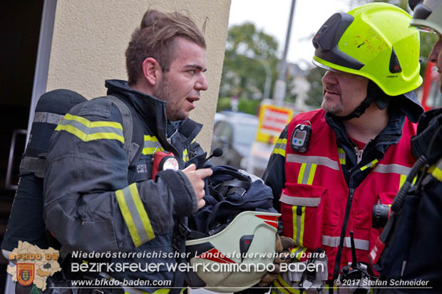 20170917 Wohnungsbrand im Ortsteil Baden Weikersdorf  Foto: © Stefan Schneider BFK BADEN