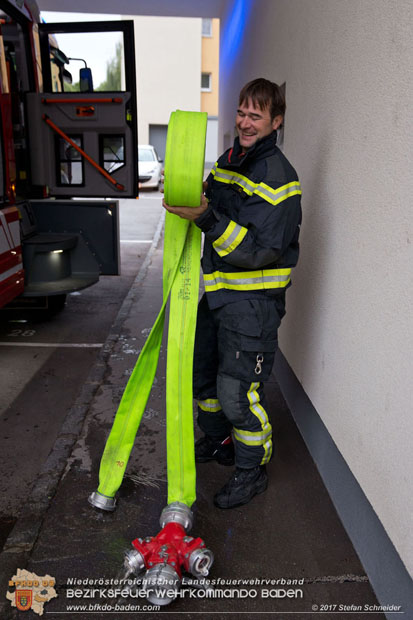 20170917 Wohnungsbrand im Ortsteil Baden Weikersdorf  Foto: © Stefan Schneider BFK BADEN