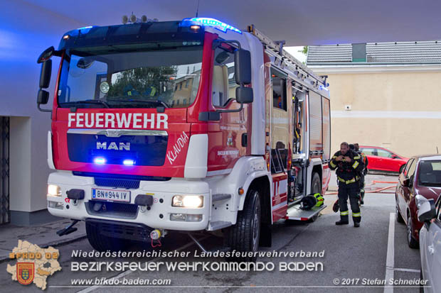 20170917 Wohnungsbrand im Ortsteil Baden Weikersdorf  Foto: © Stefan Schneider BFK BADEN
