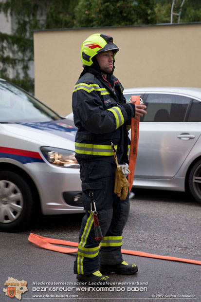 20170917 Wohnungsbrand im Ortsteil Baden Weikersdorf  Foto: © Stefan Schneider BFK BADEN