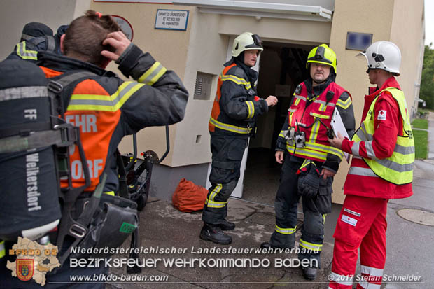 20170917 Wohnungsbrand im Ortsteil Baden Weikersdorf  Foto: © Stefan Schneider BFK BADEN