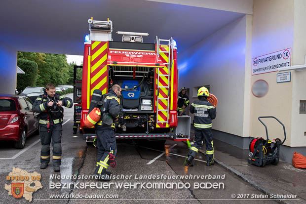 20170917 Wohnungsbrand im Ortsteil Baden Weikersdorf  Foto: © Stefan Schneider BFK BADEN