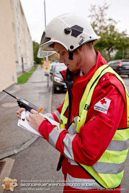 20170917 Wohnungsbrand im Ortsteil Baden Weikersdorf  Foto: © Stefan Schneider BFK BADEN
