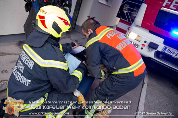 20170917 Wohnungsbrand im Ortsteil Baden Weikersdorf  Foto: © Stefan Schneider BFK BADEN