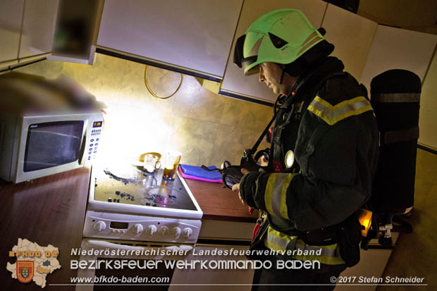 20170917 Wohnungsbrand im Ortsteil Baden Weikersdorf  Foto: © Stefan Schneider BFK BADEN
