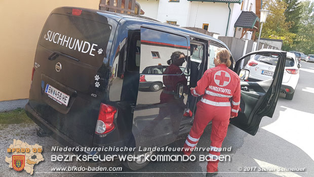 20171013 Grossangelegte Personensuche nach 29-jaehigen Vermissten in Enzesfeld-Lindabrunn  Foto: © Stefan Schneider BFK BADEN