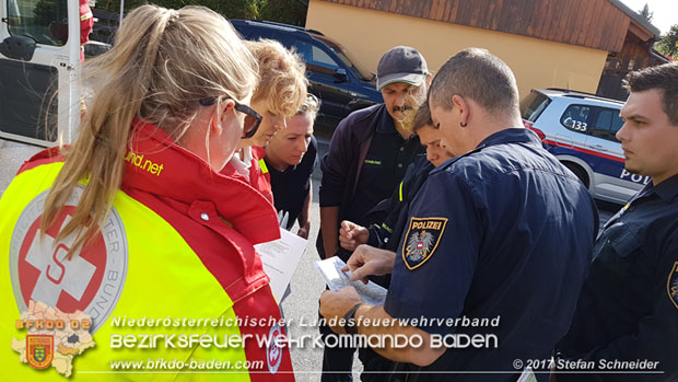 20171013 Grossangelegte Personensuche nach 29-jaehigen Vermissten in Enzesfeld-Lindabrunn  Foto: © Stefan Schneider BFK BADEN