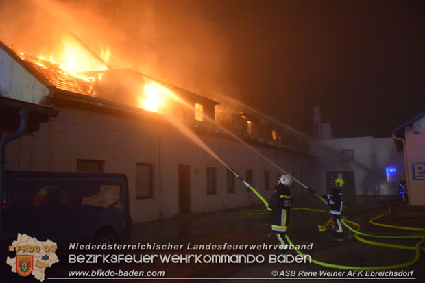 20171019 Dachstuhlbrand in Wampersdorf  Foto: ASB Rene Weiner AFK Ebreichsdorf