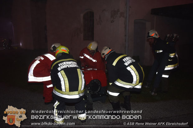 20171019 Dachstuhlbrand in Wampersdorf  Foto: ASB Rene Weiner AFK Ebreichsdorf