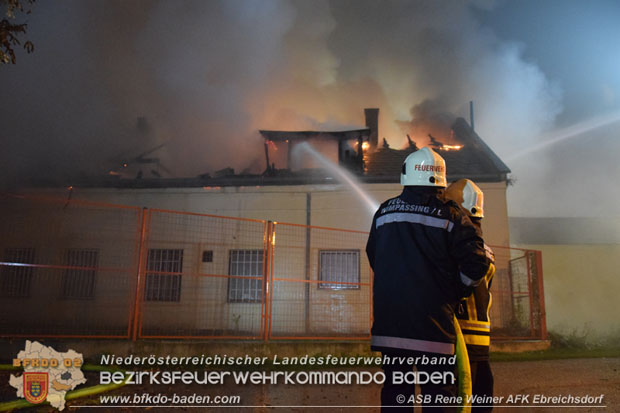 20171019 Dachstuhlbrand in Wampersdorf  Foto: ASB Rene Weiner AFK Ebreichsdorf