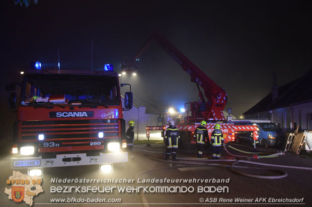 20171019 Dachstuhlbrand in Wampersdorf  Foto: ASB Rene Weiner AFK Ebreichsdorf