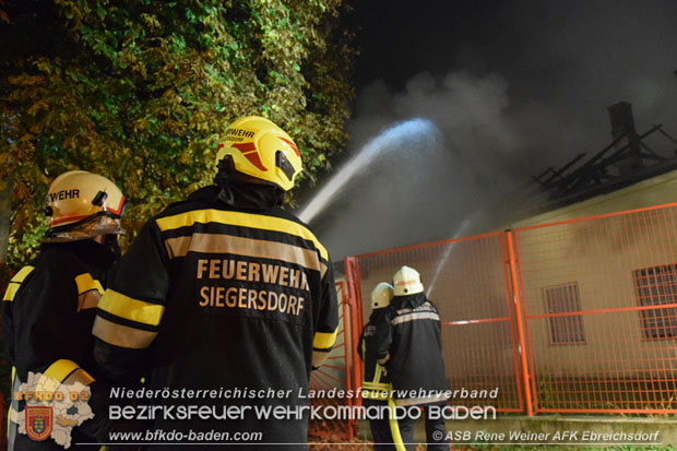 20171019 Dachstuhlbrand in Wampersdorf  Foto: ASB Rene Weiner AFK Ebreichsdorf