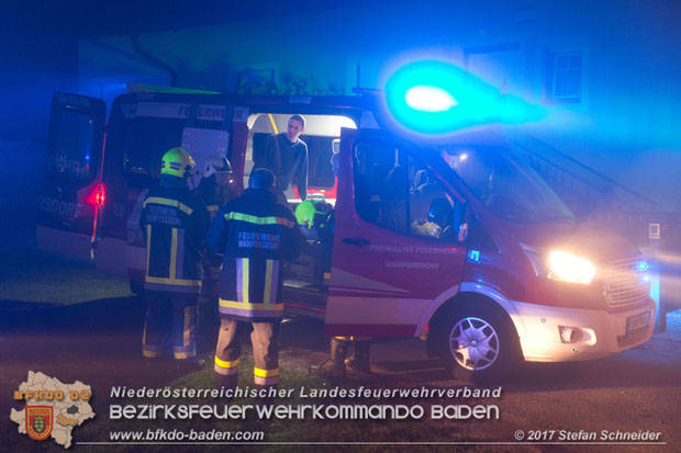 20171019 Dachstuhlbrand in Wampersdorf  Foto: Stefan Schneider BFK BADEN