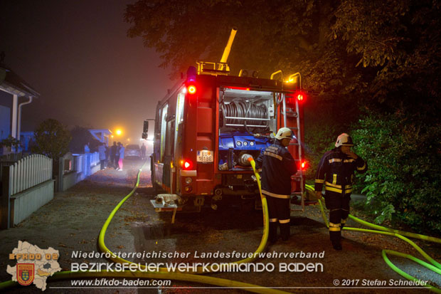 20171019 Dachstuhlbrand in Wampersdorf  Foto: Stefan Schneider BFK BADEN