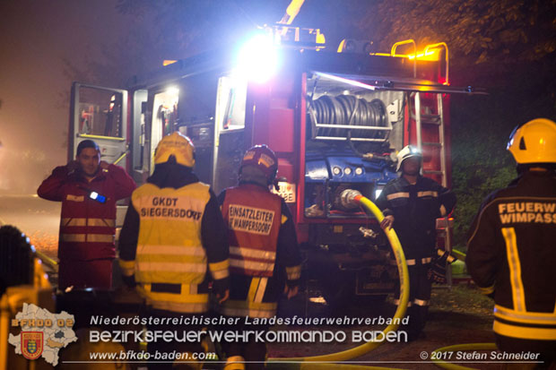 20171019 Dachstuhlbrand in Wampersdorf  Foto: Stefan Schneider BFK BADEN