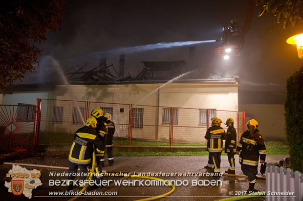 20171019 Dachstuhlbrand in Wampersdorf Foto: Stefan Schneider BFK BADEN