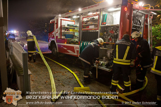 20171019 Dachstuhlbrand in Wampersdorf Foto: Stefan Schneider BFK BADEN