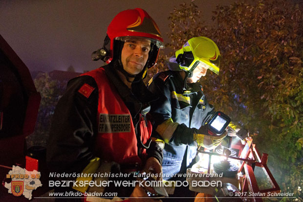 20171019 Dachstuhlbrand in Wampersdorf Foto: Stefan Schneider BFK BADEN