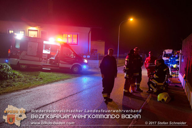 20171019 Dachstuhlbrand in Wampersdorf Foto: Stefan Schneider BFK BADEN