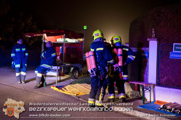 20171019 Dachstuhlbrand in Wampersdorf Foto: Stefan Schneider BFK BADEN