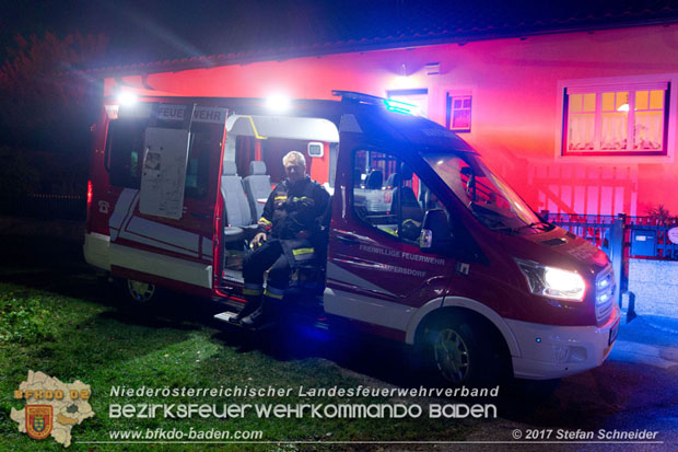 20171019 Dachstuhlbrand in Wampersdorf Foto: Stefan Schneider BFK BADEN