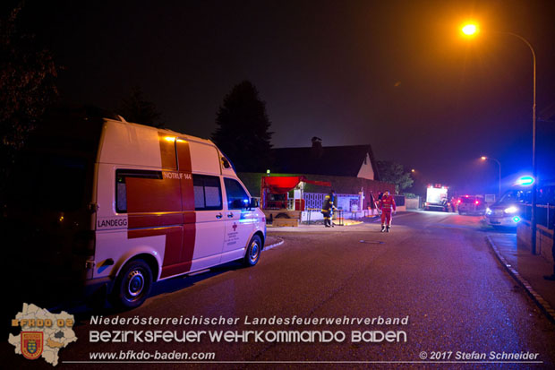 20171019 Dachstuhlbrand in Wampersdorf Foto: Stefan Schneider BFK BADEN