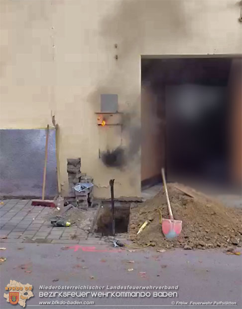 20171025 Kabelbrand in Pfaffstätten  Foto: von Privatperson zur Verfügung gestellt