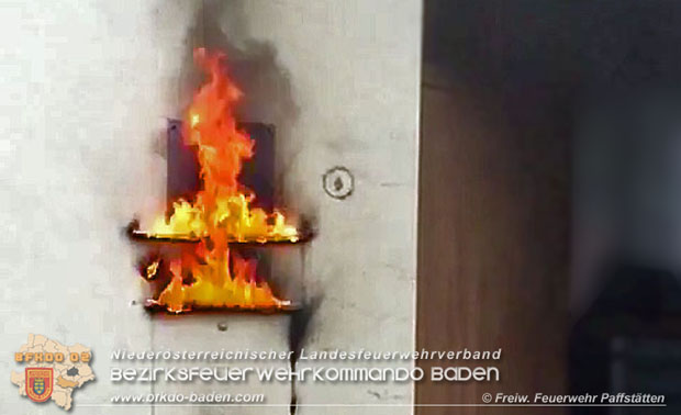 20171025 Kabelbrand in Pfaffstätten  Foto: von Privatperson zur Verfügung gestellt