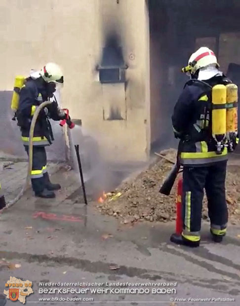 20171025 Kabelbrand in Pfaffstätten  Foto: von Privatperson zur Verfügung gestellt