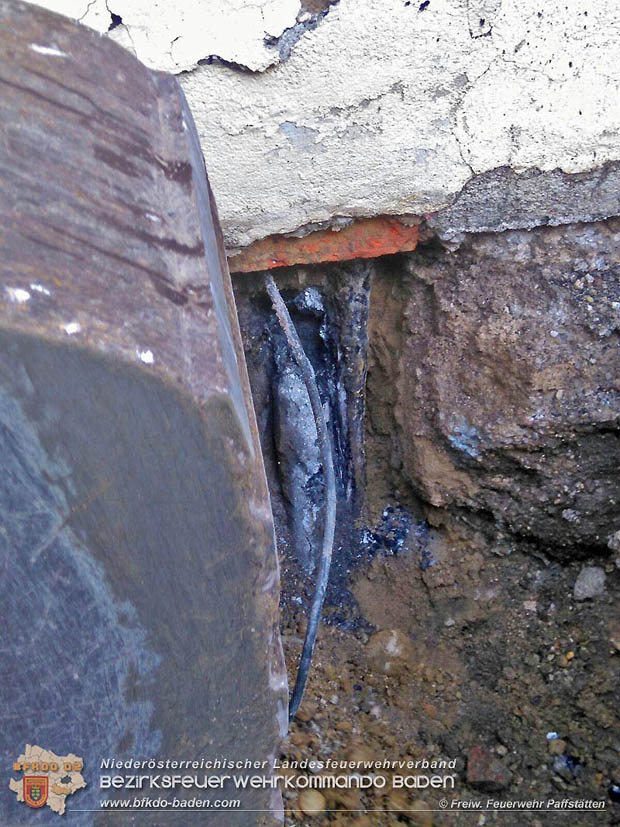 20171025 Kabelbrand in Pfaffstätten  Foto: von Privatperson zur Verfügung gestellt