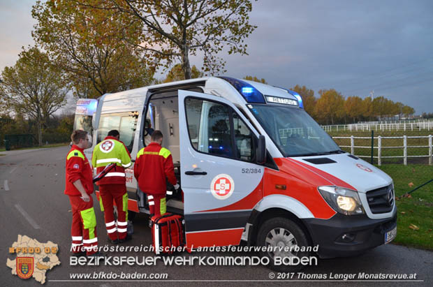 20171103 Schwerer Verkehrsunfall in Ebreichsdorf  Foto: © Thomas Lenger Monatsrevue.at