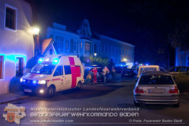 20171104 Explosion in der Wohnung einer Badener Wohnhausanlage Foto: © Freiwillige Feuerwehr Baden-Stadt 20171104 Explosion in der Wohnung einer Badener Wohnhausanlage Foto: © Freiwillige Feuerwehr Baden-Stadt